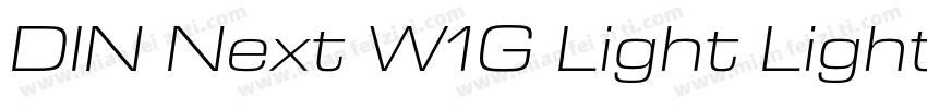 DIN Next W1G Light Light字体转换